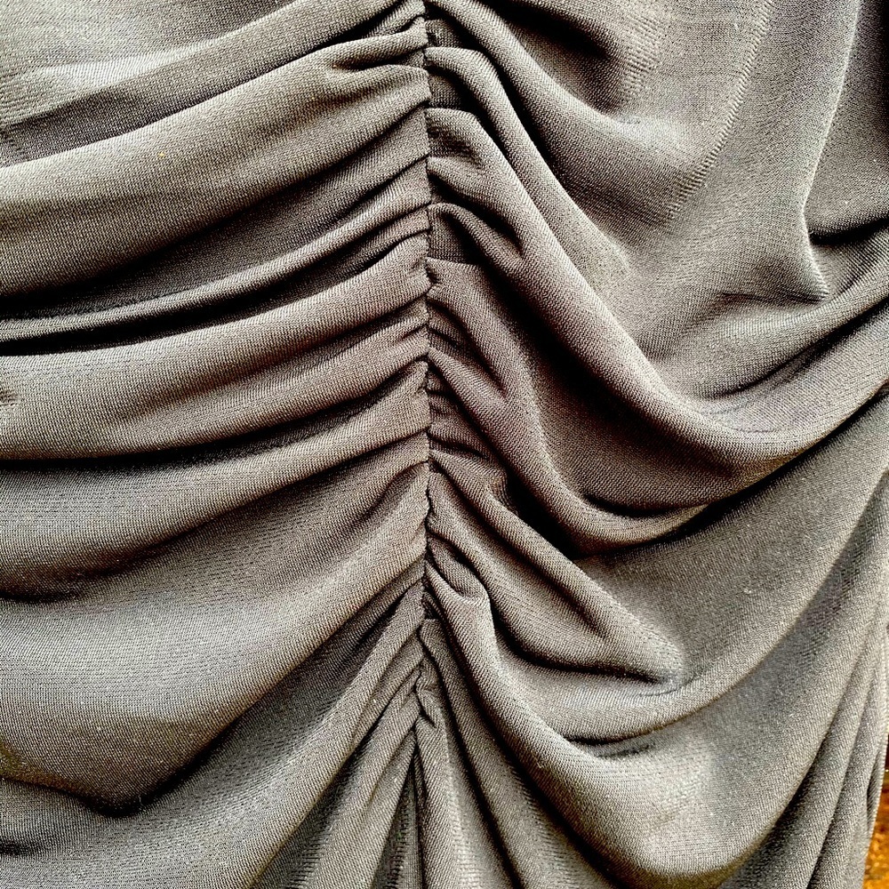 Masquerade 1 Shoulder Ruched Black Formal - Fitted - Picture 2 of 5